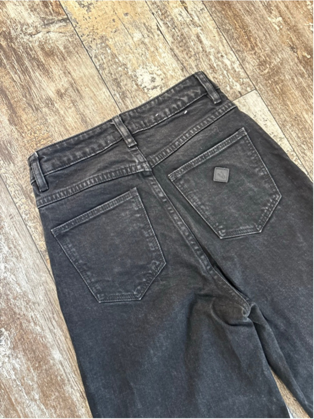 Abrand 94 High & Wide Black Jeans Size 24 | High Rise Wide Leg Denim - Picture 7 of 9